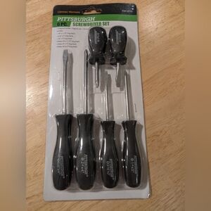 Pittsburgh Black 6-Piece Screwdriver Set